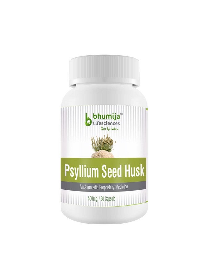 Bhumija Lifesciences Psyllium Husk Capsules (Isabgol) 60 Capsules Each | Natural Ingredients | For Cholesterol, Blood Sugar, Constipation  - Image 1