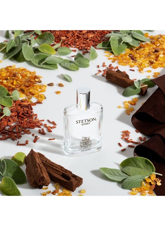 Stetson Spirit by Scent Beauty - Cologne Spray for Men - Woody, Earthy, and Casual Aroma with Fragrance Notes of Mandarin Leaf, Clary Sage, and Warm Amber- 1.7 Fl Oz - Image 2