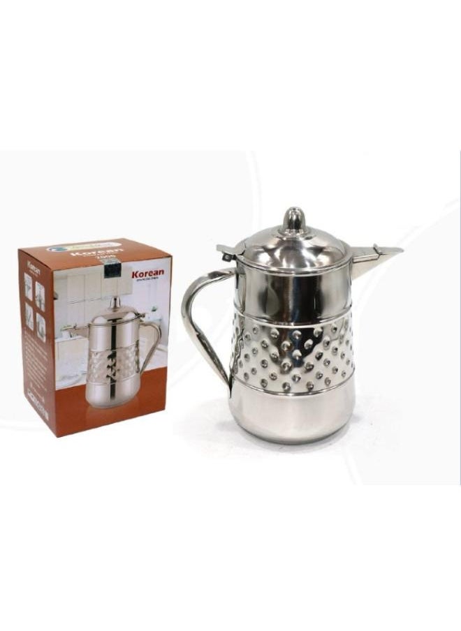 Generic 2 liter stainless steel milk jug, silver  - Image 2