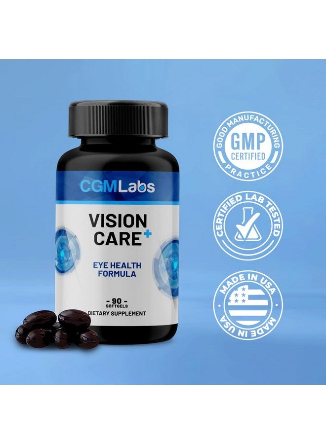 CGMLABS Vison Care Plus - Complete Dietary Supplement for Your Vision- Lutein 20mg, Zeaxanthin, Vitamin A, Bilberry Extract - 90 Softgels by CGM Labs - Image 4