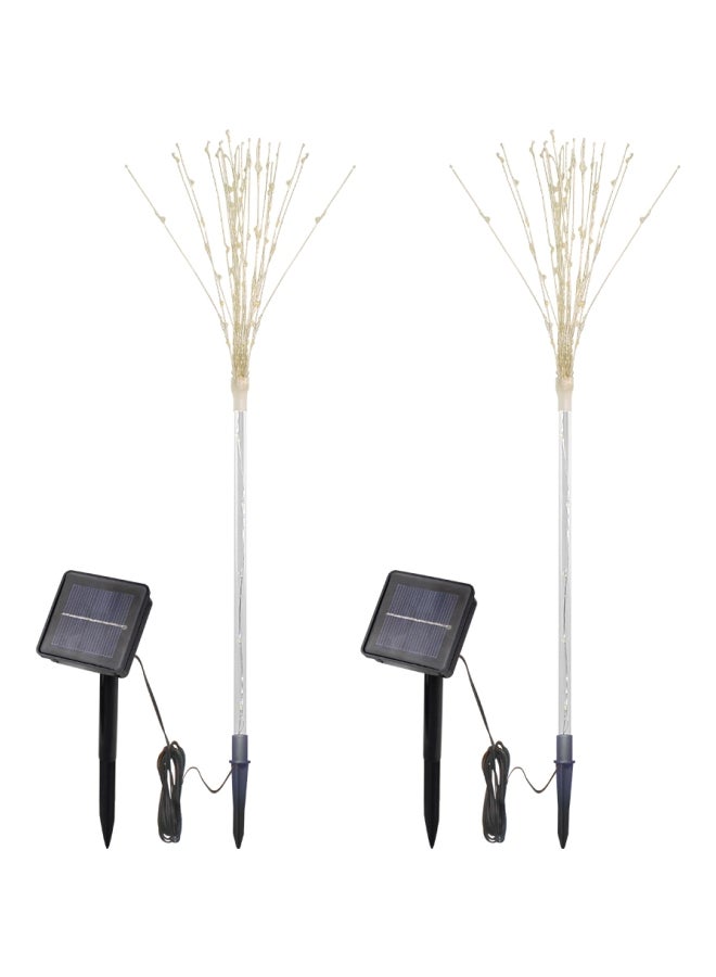 Loquat 2-Piece Fireworks Tree LED Decorative Light White 11.5x60x7cm - Image 1