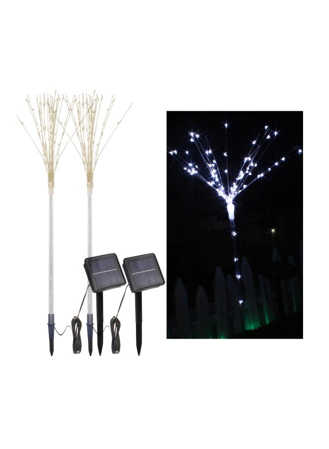 Loquat 2-Piece Fireworks Tree LED Decorative Light White 11.5x60x7cm - Image 2