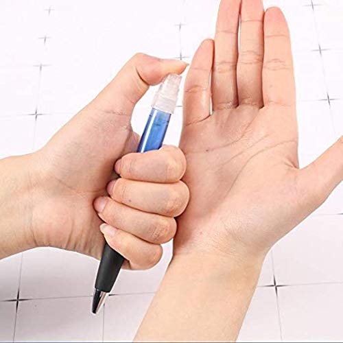 Niralasa Niralasa Pack of 4 Sanitizer Spray Refillable Bottle Pen with Three Functions Sanitize Write and Press Elevator for Home Office Car Hypermarket Hotel - Image 2