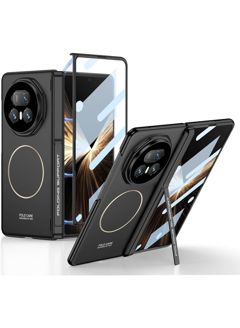 general For Honor Magic V5 Magnetic Case: Built-in Screen Protector  Hinge Protection - Matte PC Backplate with Kickstand Shockproof Cover for Work  Entertainment - Compatible with Wireless - Image 1