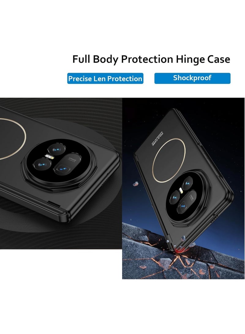 general For Honor Magic V5 Magnetic Case: Built-in Screen Protector  Hinge Protection - Matte PC Backplate with Kickstand Shockproof Cover for Work  Entertainment - Compatible with Wireless - Image 2