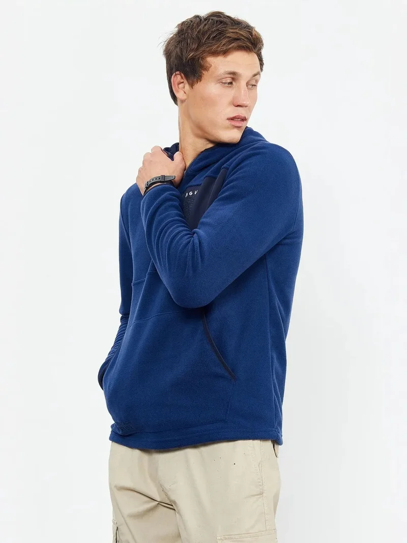 تومي لايف TOMMY Men's Half-Zip Hooded Sweatshirt