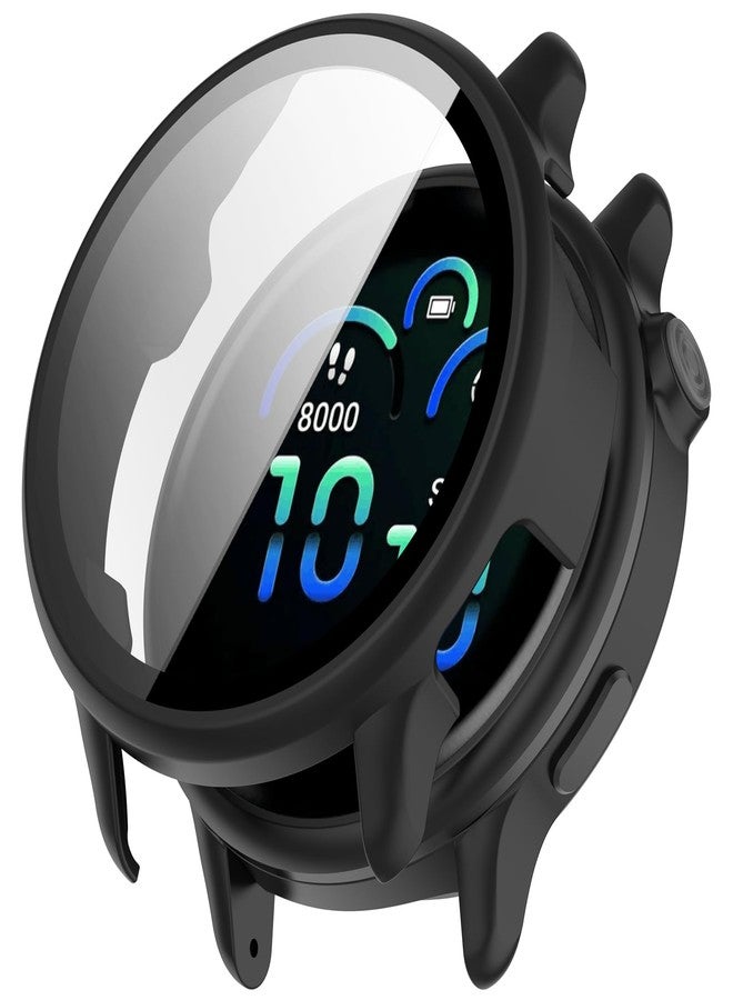 FanTEK Compatible for Garmin Vivoactive 6 Watch Case for Women Men, Scratch Resistant Shock Absorbing Case, Black - Image 1