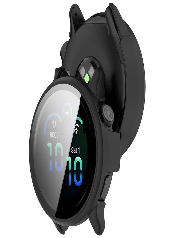 FanTEK Compatible for Garmin Vivoactive 6 Watch Case for Women Men, Scratch Resistant Shock Absorbing Case, Black - Image 5