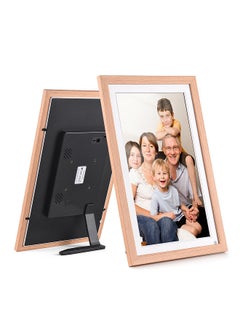 15.6 Inch Large WiFi Digital Photo Frame Cloud Digital Picture Frame Wall Mountable 1920*1080 IPS Screen Touch Control 16GB Storage Capacity Auto Rotation APP Photos Sharing with Backside Stand