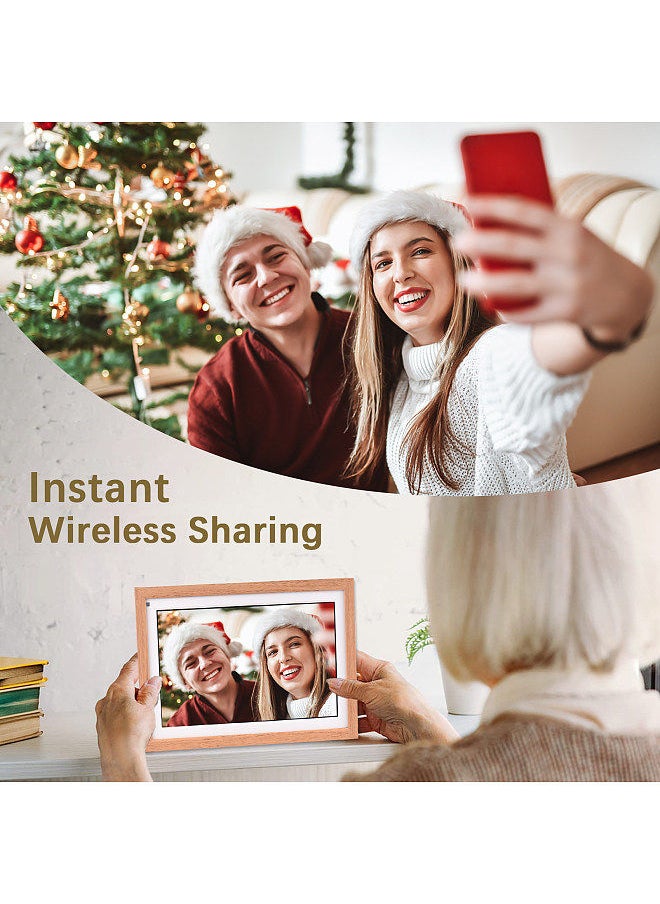 Generic - 15.6 Inch Large WiFi Digital Photo Frame Cloud Digital Picture Frame Wall Mountable 1920*1080 IPS Screen Touch Control 16GB Storage Capacity Auto Rotation APP Photos Sharing with Backside Stand - Image 1