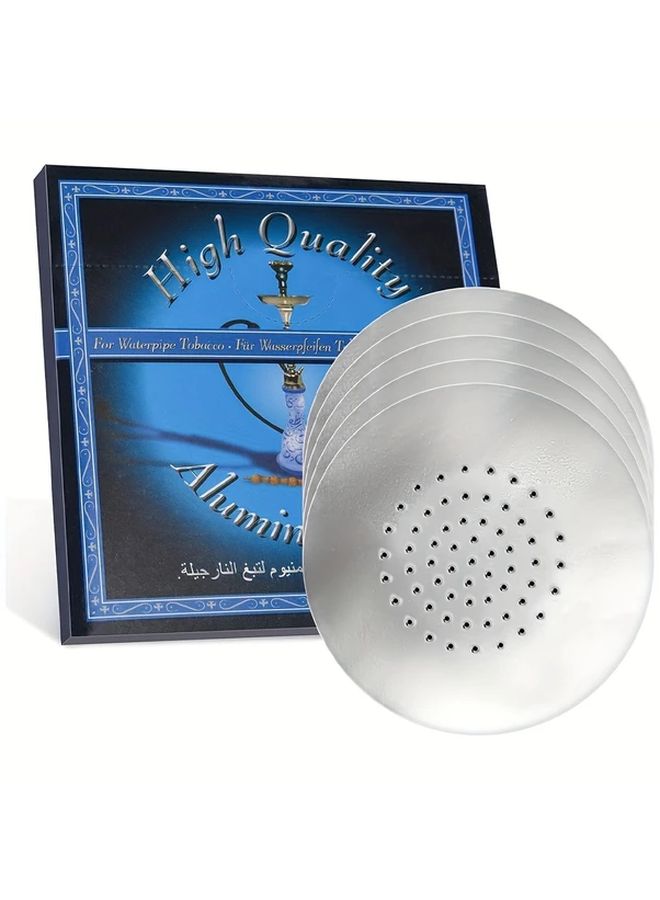 Pre Punched Hookah Foil Sheets 50 Sheets Tear Resistant Optimized Hole Pattern Long Lasting Burn - Image 1