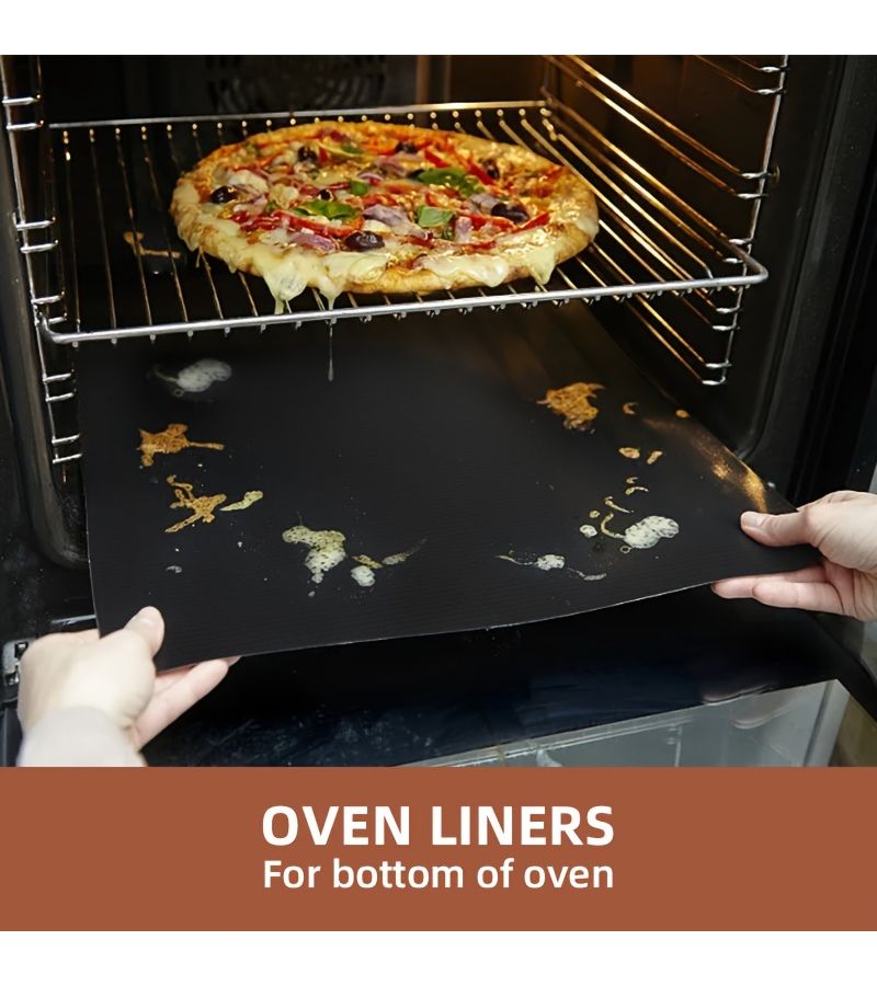 1 مجموعة من 10 قطع من حصائر الشواء التيفلون المقاومة للحرارة العالية، غير اللاصقة، سهلة التنظيف، قابلة لإعادة الاستخدام، للاستخدام في الفرن الكهربائي وفرن الغاز والمحمصة والشواية، للمنزل والمطعم والتخييم في الهواء الطلق. - Image 4