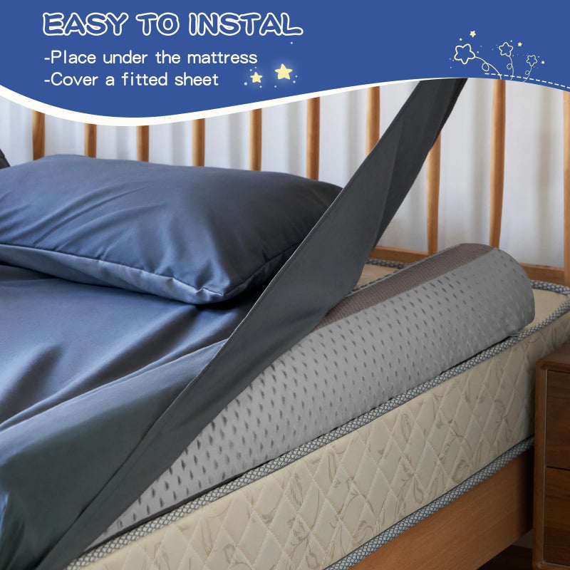 Aonvmdis Bed Bumpers for Toddlers Foam Bed Rail for Toddlers 1 Pack Bed Rails Bumper for Queen, King, Twin, Full-Size Bed with Non-Slip Machine Washable Cover - Image 5