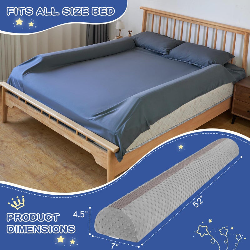 Aonvmdis Bed Bumpers for Toddlers Foam Bed Rail for Toddlers 1 Pack Bed Rails Bumper for Queen, King, Twin, Full-Size Bed with Non-Slip Machine Washable Cover - Image 2