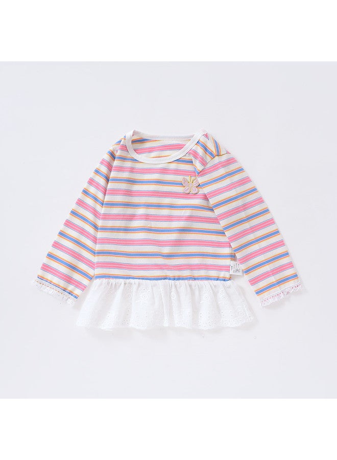 Children's Wear Girls' Sweet Style T-shirt Autumn Fashion Versatile Base Layer Trendy - Image 4