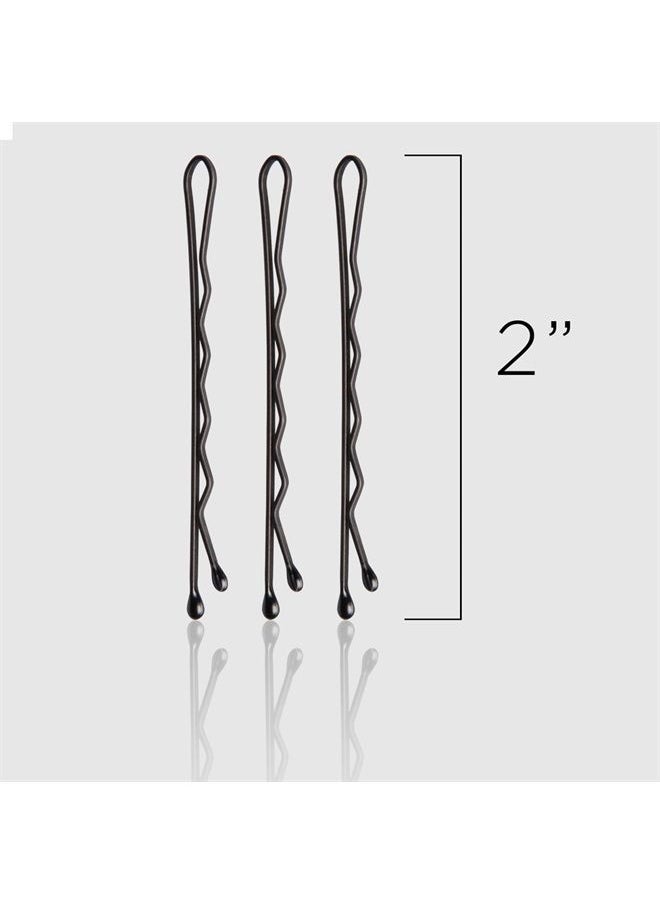 Fromm Style Artistry 2" Crimped Bobby Pins, Matte Black, 600 Hair Pins, Secure Hold, Suitable for All Hair Types and Lengths, Hair Accessories for Women  - Image 3