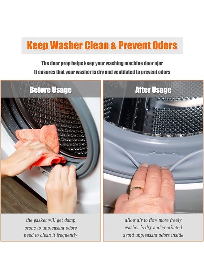 Front Load Washer Door Prop and Stopper - Magnetic Washing Machine Door Holder with 2.6-Inch Magnet Base, Removable Washer Door Stopper Keep Washer Door Open to Prevent Odors - Image 5