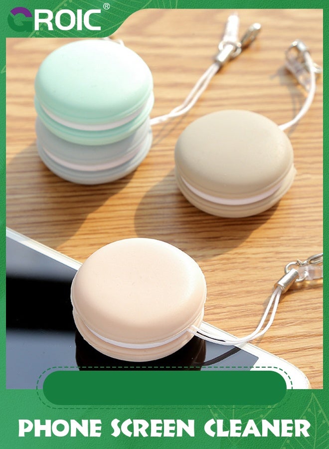 GROIC 4PCS Macaron Mobile Phone Screen Wipe, Cute Pendant and Eyeglass Brush Cleaner - Image 5