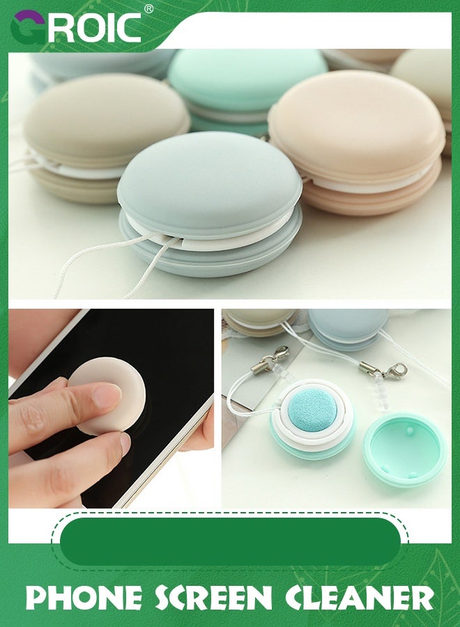 GROIC 4PCS Macaron Mobile Phone Screen Wipe, Cute Pendant and Eyeglass Brush Cleaner - Image 4