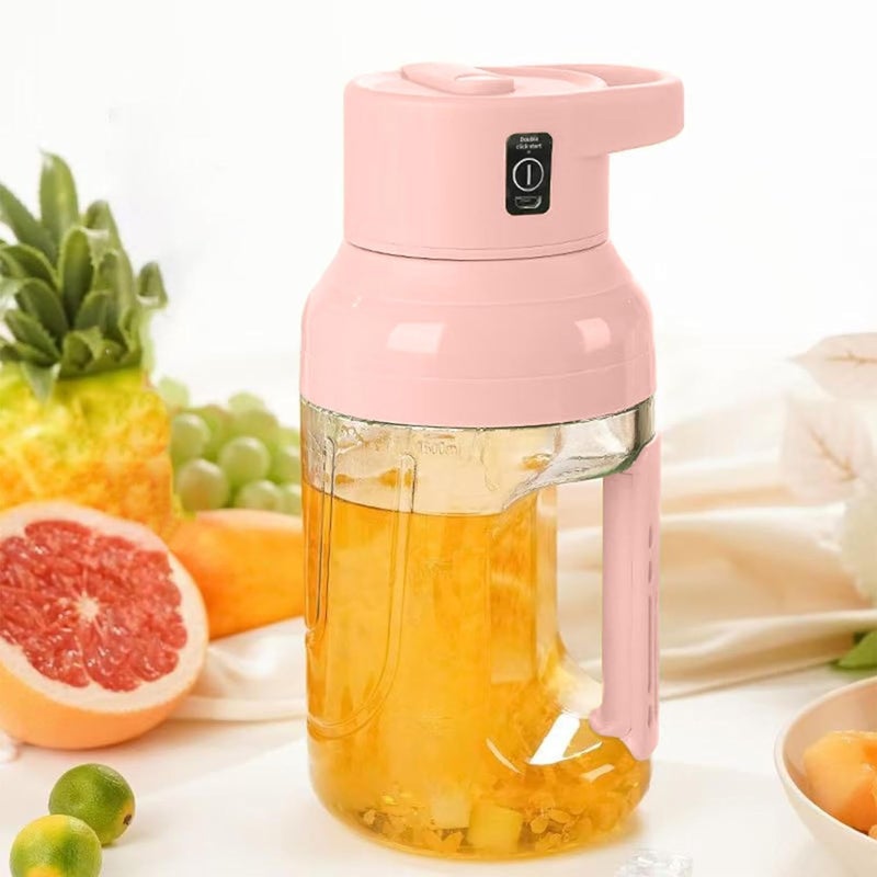 Vasukie Sport Portable Electric Orange Juice with 8 Blades Electric Large Capacity Fruit Juicer for OrangeappleCarrotFruits And Vegtables Smoothies Kitchen Travel Sport VABarrel Juicer - Image 1