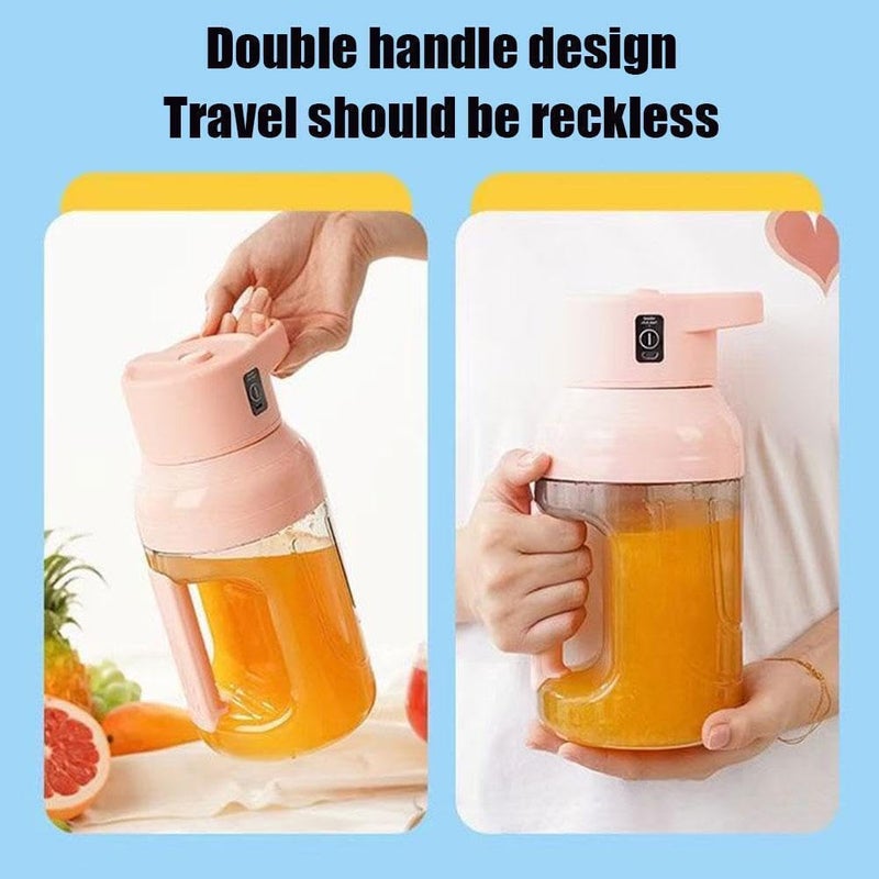 Vasukie Sport Portable Electric Orange Juice with 8 Blades Electric Large Capacity Fruit Juicer for OrangeappleCarrotFruits And Vegtables Smoothies Kitchen Travel Sport VABarrel Juicer - Image 3