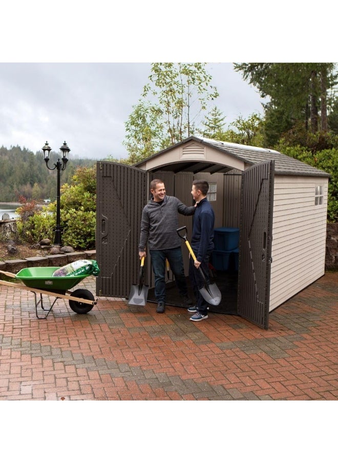Lifetime - Lifetime 60075 Outdoor Storage Shed, Desert Sand - Image 1