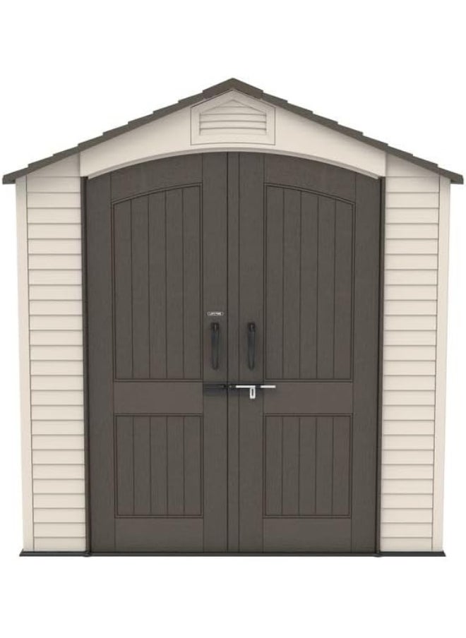Lifetime - Lifetime 60075 Outdoor Storage Shed, Desert Sand - Image 1