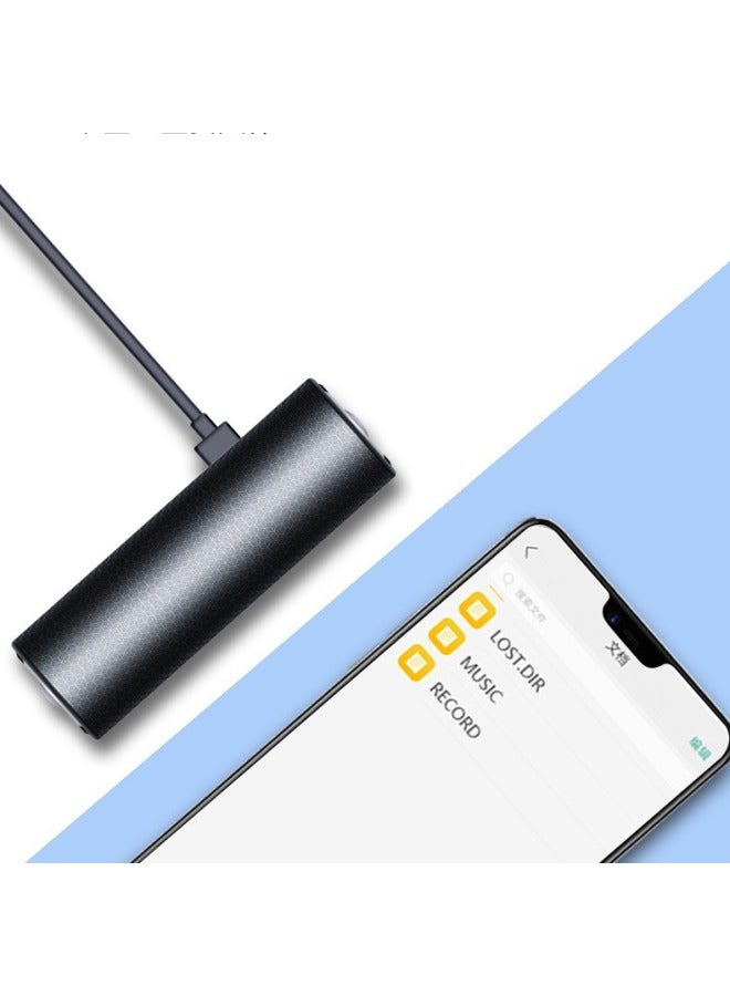 Source Q76 Strong Magnetic Adsorption Recorder Mp3ai Intelligent Professional HD Noise Reduction Voice Control Recording Pen-Color:Neutral English (500 Hours Of Recording)-Capacity:4GB - Image 5