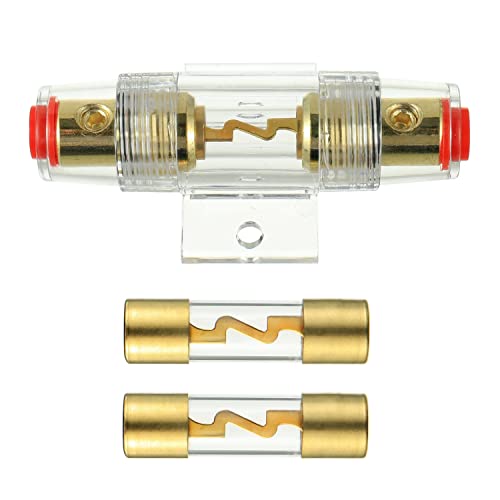 BOJACK حامل فيوز AGU 60A مع فيوزات AGU 60 أمبير لسيارات الصوت، الإنذار، المكبرات، الضواغط، حوامل فيوزات مائية (60A) - Image 3