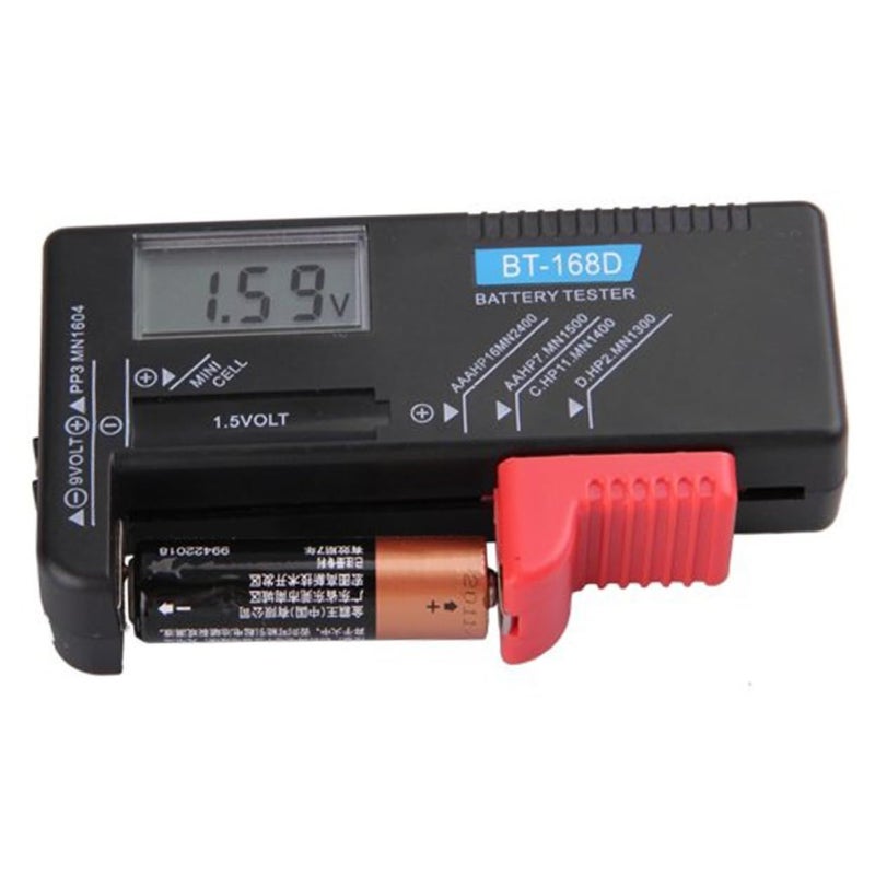 LCD 9V 1.5V AA AAA Battery Tester Universal Digital Volt Checker - Image 2