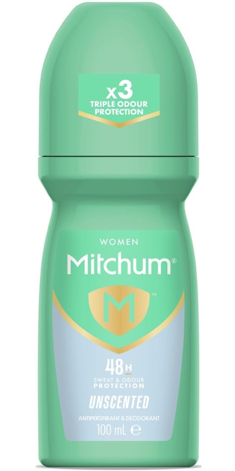 Unscented Women 48HR Protection Roll-On Deodorant & Antiperspirant 100 ml