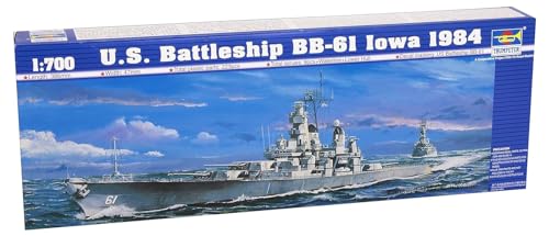 Trumpeter 1700 USS Iowa BB61 Battleship 1984 Model Kit - Image 1