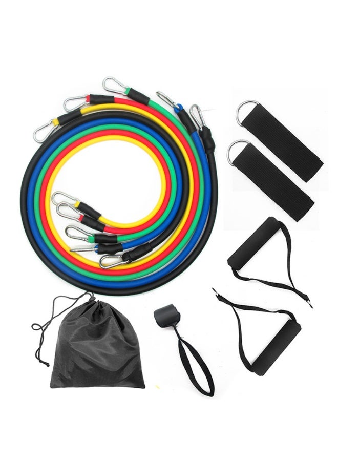 11-Piece Fitness Resistance Bands Set