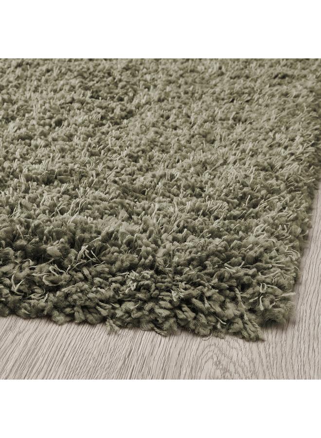 erorex Rug, high pile, grey-green, 80x150 cm - Image 3