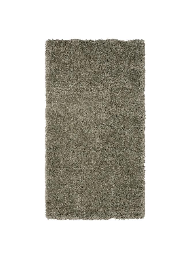 erorex Rug, high pile, grey-green, 80x150 cm - Image 1
