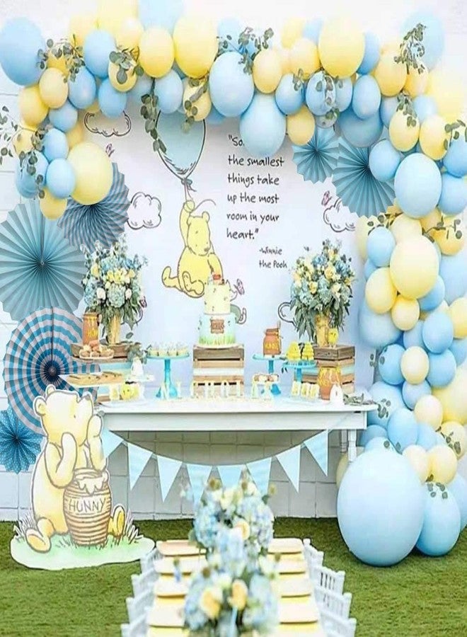 HOLA FIESTA | Paper Fans Flower for Celebration/Wedding/Birthday/Carnival/Welcome Party Decorations,Sky,Set of 12 - Image 3