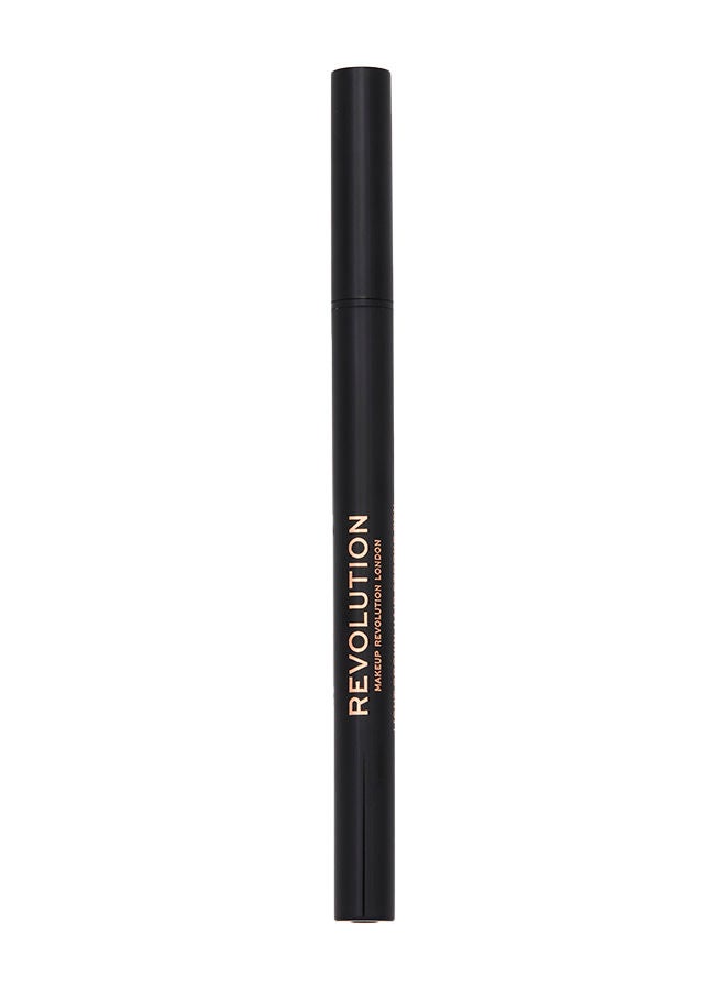 Makeup Revolution Hair Stroke Brow Pen Medium Brown  - Image 2