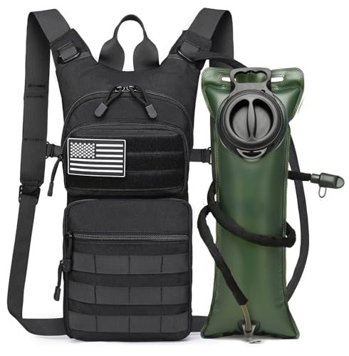 ATBP Insulated Water Hydration Pack Bag with 3L TPU Bladder Tactical Molle Hydration Backpack for Hiking Cycling Running - Image 1