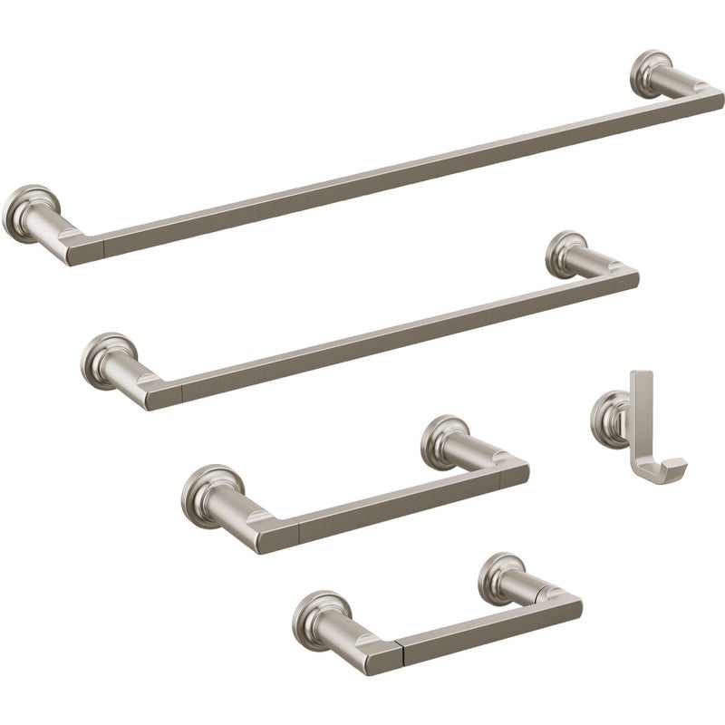 DELTA FAUCET 78955-SS Tetra Pivot Arm Toilet Paper Holder Bath Hardware Accessory in Stainless Steel - Image 2