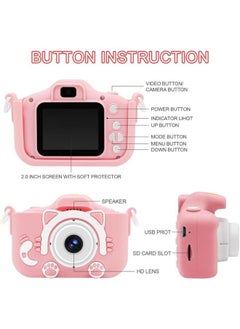 Kids camera, 1080P HD, video shooting, 5 games, Youngsters's birthday gift, Youngsters's Christmas and Halloween birthday gift,for Boys and Girls(Pink) - pzsku/Z1F935FAB40560477095CZ/45/_/1740579588/f1a686d8-8a00-4be8-8dcd-75bae2da7d57