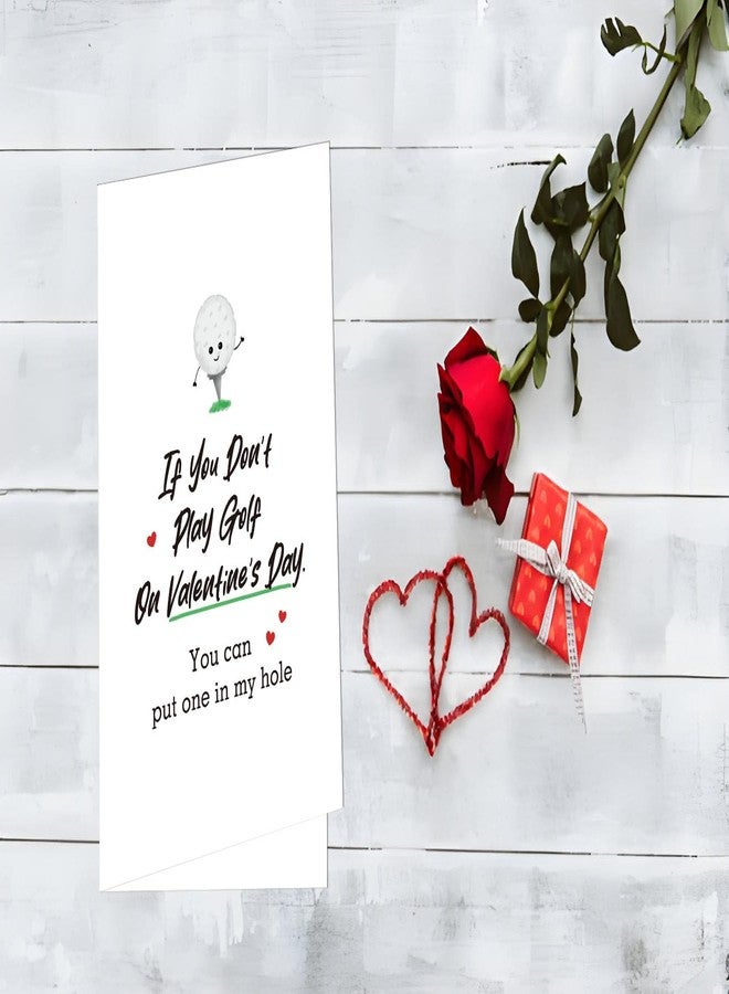BKOQF Rude Valentine's Day Card, If You Don't Play Golf On Valentine's Day, Cheeky Valentine's Day Card For Golf Fans - Image 4