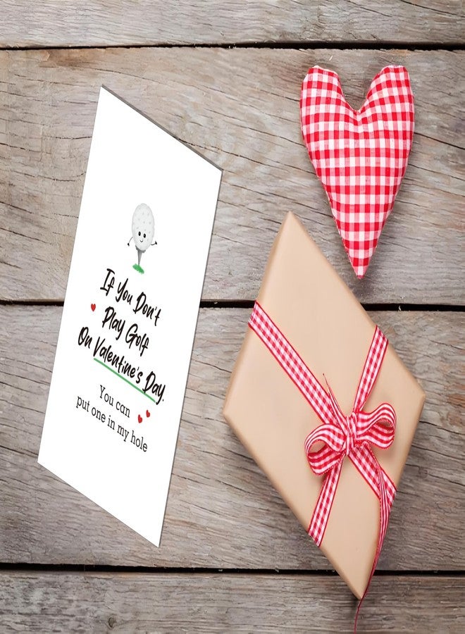 BKOQF Rude Valentine's Day Card, If You Don't Play Golf On Valentine's Day, Cheeky Valentine's Day Card For Golf Fans - Image 5