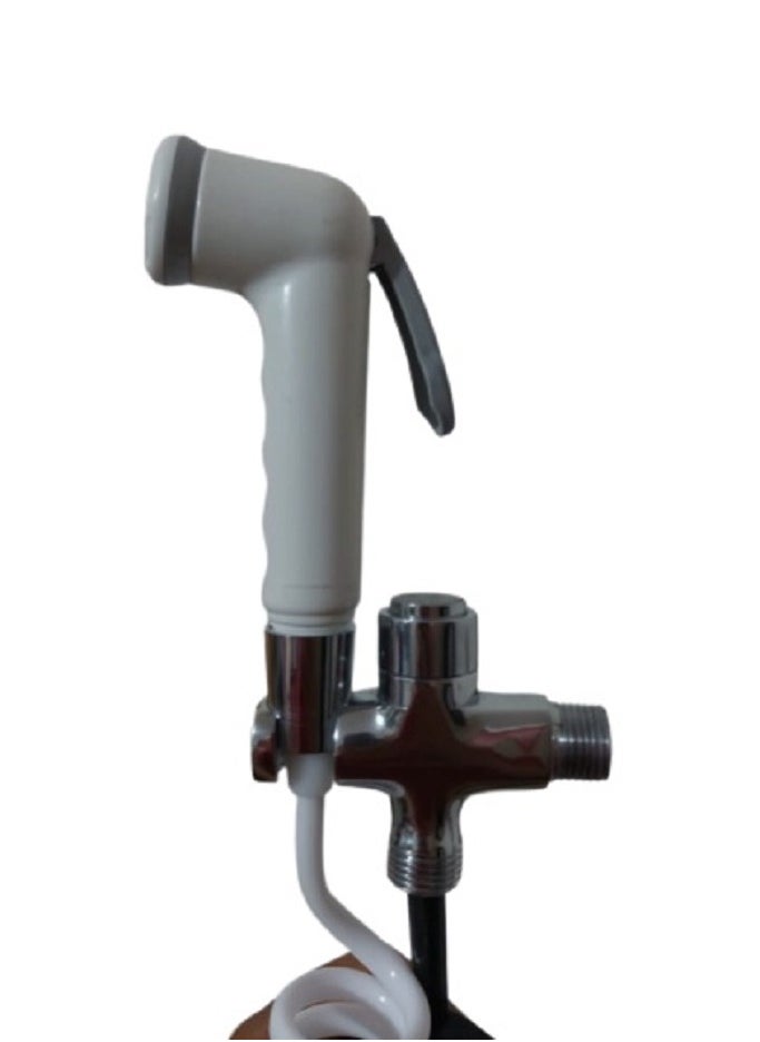 100% Professional choice Shattaf bathroom bidet with stopper and hook  - Image 3