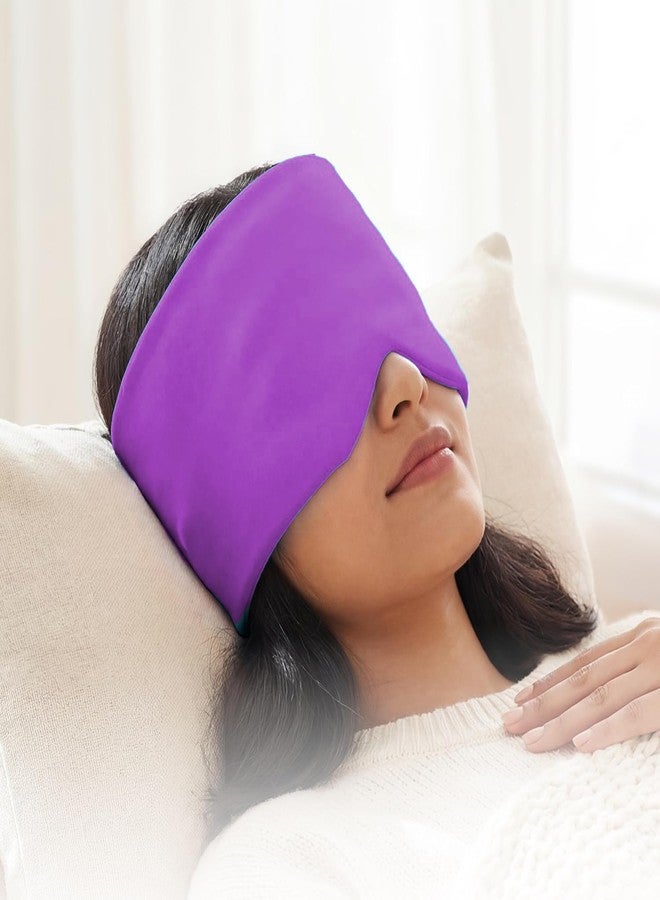 Migraine Relief Ice Cap – Reusable Hot & Cold Gel Head Wrap for Headaches, Sinus Pressure, Puffy Eyes, Tension & Stress | Soothing Face Mask Ice Pack for Migraine Pain Therapy (Multicolor) - Image 1