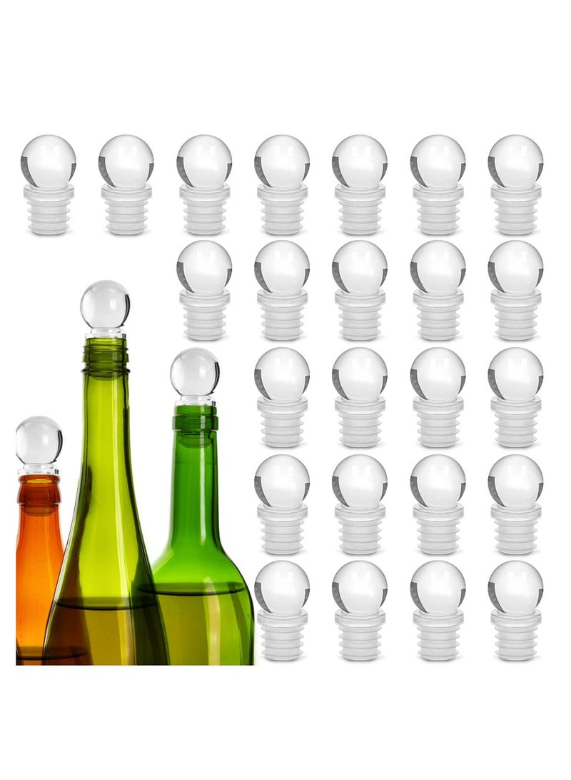 Bottle Stoppers, 24 Pack  Stoppers, Reusable  Corks Bottle, for Decanter Beverages Champagne Liquors Oils Diffuser Bottles - Image 1