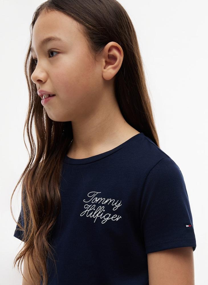 TOMMY HILFIGER Rope Logo Slim T-Shirt - Image 3