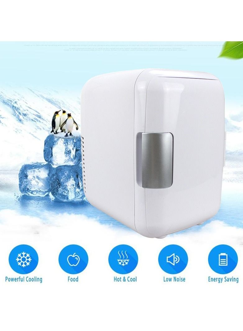 كول بيبي Coolbaby 4L ثلاجة سيارة صغيرة تبريد وتدفئة ثلاجة سفر محمولة 12 فولت تيار متردد هادئ للغاية منخفض الضوضاء سيارة ثلاجة صغيرة مبرد دفئا - Image 4