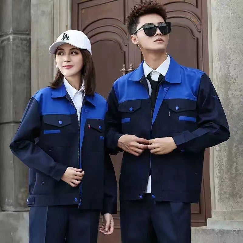 Work Clothes Men'S And Women'S Shoulder Suit Dirty-Resistant Auto Repair Workers Factory Workshop Wear-Resistant Labor Clothing Jacket Customization - Image 4