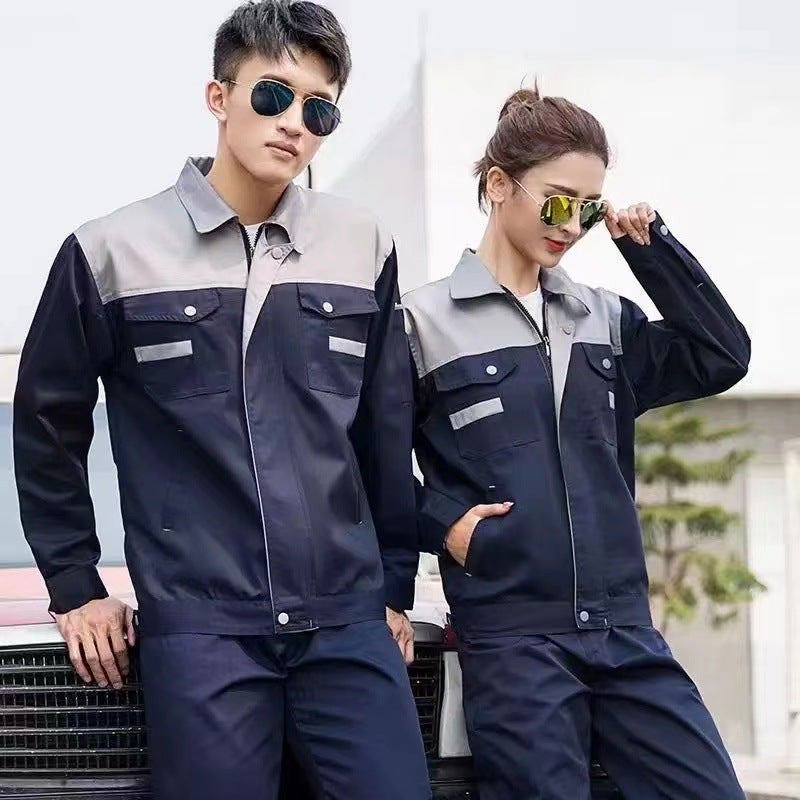 Work Clothes Men'S And Women'S Shoulder Suit Dirty-Resistant Auto Repair Workers Factory Workshop Wear-Resistant Labor Clothing Jacket Customization - Image 5