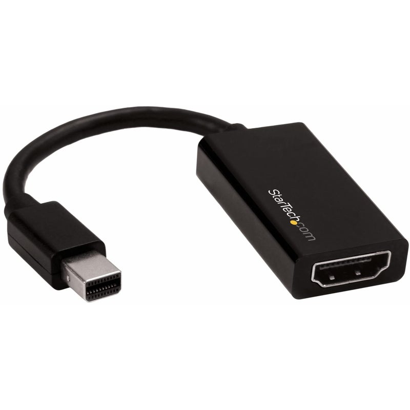 StarTech.com Miniâ€¯DisplayPort to HDMI Adapter, 4K 60Hz, 1080p 240Hz, Thunderboltâ€¯to HDMI Adapter Cable Converter for mDP or Thunderbolt 1 & 2 MacBooks, MacBook Air, Mac Mini, Microsoft Surface Pro 1-6 - Image 1